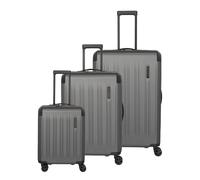 Travelite Dynamiic 4 Rollen Kofferset 3-teilig mit Dehnfalte grau