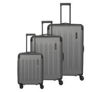 Travelite Dynamiic 4 Rollen Kofferset 3-teilig mit Dehnfalte grau
