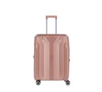 Travelite - ELVAA 4Rad-Schalentrolley Trolley M Roségold Rosa, 66 CM