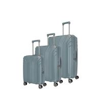 Travelite ELVAA Kofferset 4 Rollen L/M/S - Blaugrau Blaugrau[26] Koffer24