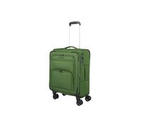 Travelite Handgepäck Koffer CUBIS, 55x40x23 cm, 43-51 l, mit TSA-Schloss | kleiner Weichschalenkoffer, Bordtrolley für Lufthansa, SWISS & Austrian mit Aufsteckfunktion, 4 Doppelrollen & Dehnfalte