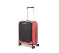 Travelite Handgepäck Koffer MOOBY Größe S, 55x40x23 cm, 2,9 kg, Vortasche | Hartschalenkoffer aus robustem Material mit Laptop Vortasche für Lufthansa, SWISS & Austrian, TSA Schloss, 4 Doppelrollen