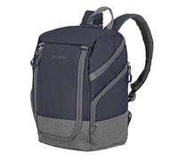 Travelite Handgepäck Rucksack für Reise, Freizeit und Sport, Gepäck Serie BASICS Daypack: Kompakter Rucksack, 096290-20, 35 cm, 14 Liter, marine/grau