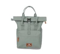 Travelite Handgepäck Rucksack, Laptop Rucksack 14 Zoll, Basics Short Handle Rollup, Reiserucksack Rolltop Funktion, Mint, 37-46 cm, 14 Liter