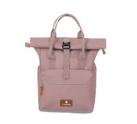 Travelite Handgepäck Rucksack, Laptop Rucksack 14 Zoll, Basics Short Handle Rollup, Reiserucksack Rolltop Funktion, Smoky Rose, 37-46 cm, 14 Liter