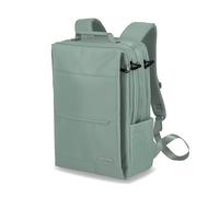 Travelite Handgepäck Rucksack, Laptop Rucksack 15,6 Zoll, WORKFLOW Reiserucksack aus recyceltem Material mit Sicherheitsfach