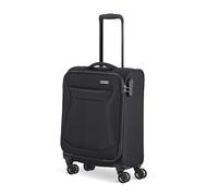 Travelite 4-Rad Koffer Handgepäck Weichschale, IATA Bordgepäck Maß; Serie Chios, Trolley mit Kantenschutz + Aufsteckfunktion, 55 cm, 34 Liter