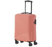 Travelite Handgepäck Trolley klein, Bali, 55x39x20 cm, 2,5 kg, Kratzfeste Hartschale, mit 4 Doppelrollen & Zahlenschloss - Koffer passend für Condor, Ryanair, easyJet