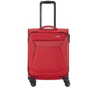 Travelite Handgepäck Trolley klein, Chios, Weichschale, 55x39x20 cm, 2,4 kg, mit 4 Doppelrollen & Zahlenschloss - Koffer passend für Lufthansa, Swiss, Eurowings, Ryanair, easyJet