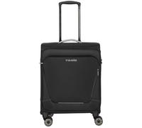 travelite Handgepäck Koffer mit 4 Rollen für Lufthansa, Austrian + Swiss, integriertes Zahlenschloss, Bordtrolley JETPACK: Kompakter Weichgepäck Trolley mit Aufsteckfunktion, 55x40x23 cm, 41 l, 2,5 kg