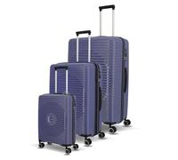 Travelite Hartschalen Kofferset 3teilig, 4 Rollen, ORBITA, Trolleys mit bruchsicherer Schale und praktischer Inneneinteilung, TSA Schloss, Koffer Größen L/M/S