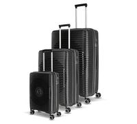 Travelite Orbita 4-Rollen Trolley Set schwarz, Polypropylen, 51 x 77 x 30cm