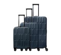 Travelite Hartschalenkoffer Set PANELLO, 3-teilig S/M/L, alle Größen mit TSA-Kombinationsschloss und 4 Doppelrollen, Rollkoffer Set aus ABS mit Handgepäck
