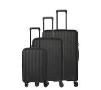 Travelite Hartschalenkoffer Set SKYMATE, 3-teilig S/M/L, Trolley Set aus Polypropylen mit TSA-Zahlenschloss, Dehnfalte (Größen S+M), 4 Doppelrollen