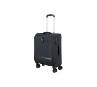 Handgepäckkoffer TRAVELITE "KICK OFF Reisekoffer", Gr. B/H/T: 45cm x 55cm x 20cm 37 l, blau (grau), Polyester, Koffer, 4 Doppelrollen, Außentaschen und Packgurte - leicht und robust (31163826-0) grau