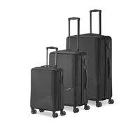 Travelite Koffer Set Bali Größen L/M/S, 3-teilig, ABS Hartschale | Kofferset 3-teilig, Handgepäck Trolley & 2 Hartschalenkoffer, 4 Doppelrollen, TSA- & Zahlenschloss, viel Stauraum
