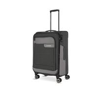 Travelite Koffer VIIA Größe M, 67 cm, 70-80 Liter, mittelgroß | Weichschalen Trolley aus Polyester, Rollkoffer mit 4 Rollen, Dehnfalte, Kantenschutz & TSA Schloss, viel Stauraum