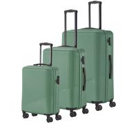 Travelite 4-Rad Koffer Set 3 teilig Größen L/M/S, Gepäck Serie Bali: ABS Hartschalen Trolleys mit TSA Kombinationsschloss (Handgepäck Koffer ohne TSA)