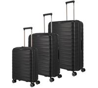 Travelite Kofferset 3tlg. Mooby 4w S/M erw./L schwarz