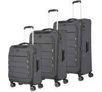 Travelite Skaii 4-Rollen Trolley Set dunkelgrau