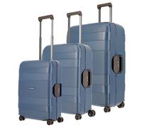 Travelite Korfu 4 Rollen Kofferset 3-teilig blau