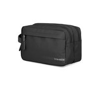 travelite Kulturtasche Kick Off, Kosmetiktasche klein, 26 cm, 5 Liter | Kulturbeutel für Damen & Herren, Waschtasche, Makeup Bag, Kosmetikbeutel mit 2 Hauptfächern, schmutzabweisend