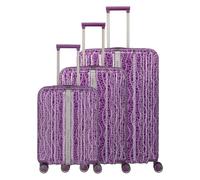 Travelite Lascana 4 Rollen Kofferset 3-teilig lila