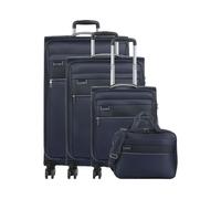Travelite Miigo 4-Rollen Trolley Set dunkelblau, Kunstfaser, 47 x 77 x 30cm