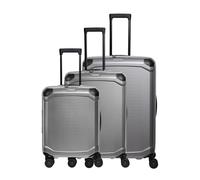 Travelite Millennium Trolley 4w L/M exp./S Silver Koffer mit 4 Rollen Kofferset