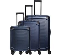 Travelite Millennium 4 Rollen Kofferset 3-teilig mit Dehnfalte blau