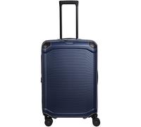 Travelite Millennium 4 Rollen Trolley 67 cm mit Dehnfalte blau
