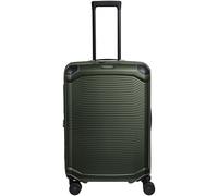 Travelite Millennium 4 Rollen Trolley 67 cm mit Dehnfalte grün