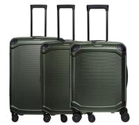 Travelite Millennium - 4-Rollen-Trolley Set 3tlg. erw. (pine green)