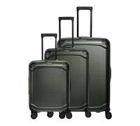 Travelite Millennium Trolley 4w L/M exp./S Pine Green Koffer mit 4 Rollen Kofferset