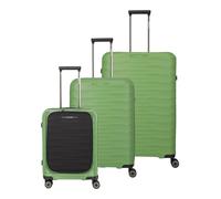 travelite Mobby 4W Trolley L / M / S Frontpocket Green