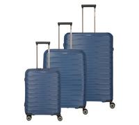 travelite Mooby 4 Rollen Kofferset 3-teilig, blau marine