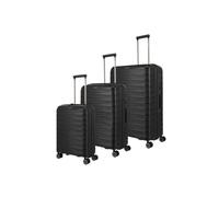 Travelite Mooby 4-Rollen-Kofferset 3tlg. L/M/S -Schwarz