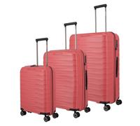 Travelite Mooby 4 Rollen Kofferset 3-teilig rot (TAS014149) rot