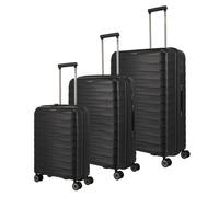 Travelite Mooby 4 Rollen Kofferset 3-teilig schwarz