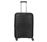 Travelite Mooby 4 Rollen Trolley M 66 cm mit Dehnfalte schwarz