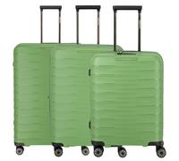 travelite Mooby 4 Rollen Kofferset 3-teilig, grün grün