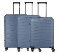 travelite Mooby 4 Rollen Kofferset 3-teilig, blau marine