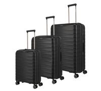 Travelite Mooby 4-Rollen-Kofferset 3tlg. L/M/S -Schwarz