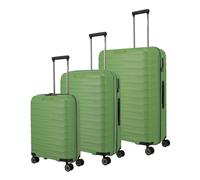 travelite Mooby 4 Rollen Kofferset 3-teilig, grün grün