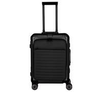 Travelite Next 2.0 Aluminium 4 Wiel Trolley S with Frontpocket black matt