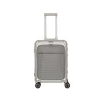travelite Next 4W Trolley S mit Vortasche silber