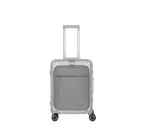 Travelite Next 2.0 Aluminium 4 Wiel Trolley S with Frontpocket silver