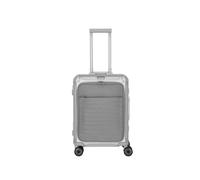 Travelite Next 2.0 Aluminium 4 Wiel Trolley S with Frontpocket silver