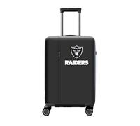Travelite NFL Hartschalen Koffer Las Vegas Raiders Größe M, erweiterbar, ABS Trolley mit TSA-Schloss und 4 Doppelrollen, 45 x 67 x 26,5-30 cm, 3,9 kg, 69-80 L