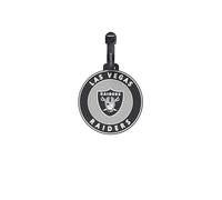 travelite NFL Kofferanhänger Las Vegas Raiders, Gepäckanhänger aus Silikon mit Adressfeld, flexibel und robust, für einfaches Kennzeichnen von Koffer, Rucksack oder Reisetasche, 9 x 9 x 0,7 cm
